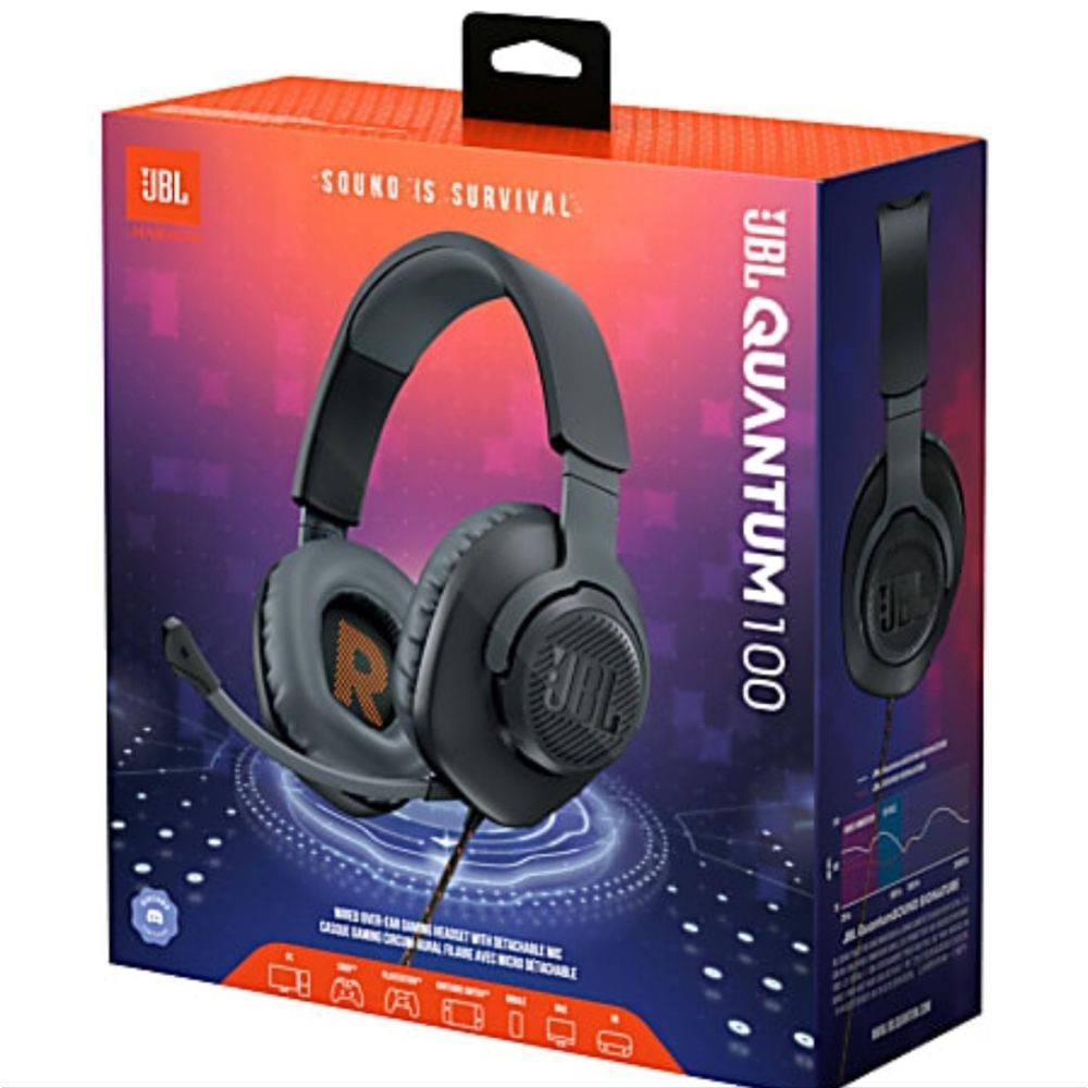 JBL Quantum 100 Gaming Headset - Black